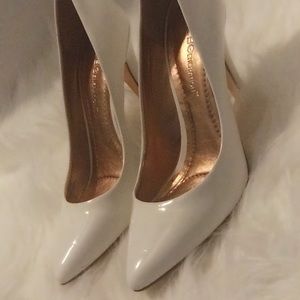 BCBG white shoes